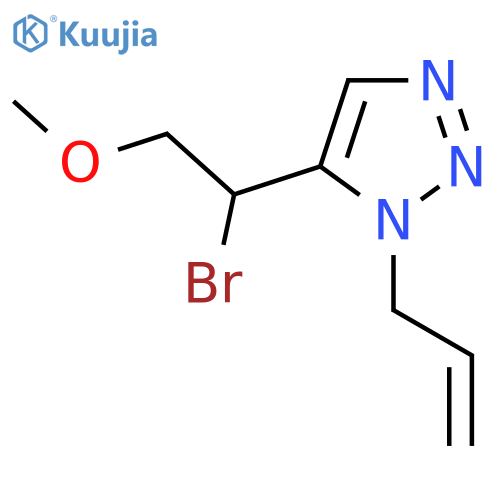 5-(1-bromo-2-methoxyethyl)-1-(prop-2-en-1-yl)-1H-1,2,3-triazole structure
