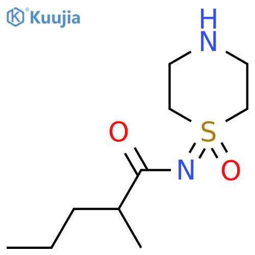 2-methyl-N-(1-oxo-1lambda6-thiomorpholin-1-ylidene)pentanamide structure