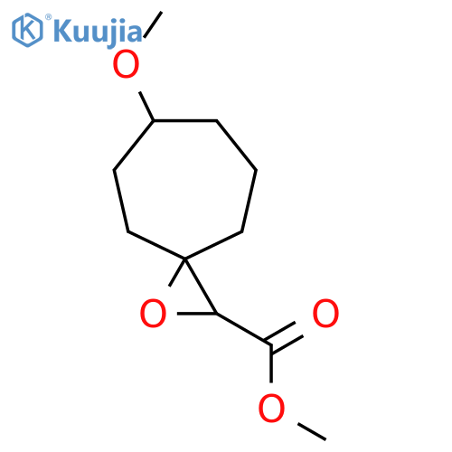 Methyl 6-methoxy-1-oxaspiro[2.6]nonane-2-carboxylate structure