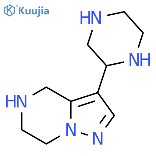 2-{4H,5H,6H,7H-pyrazolo[1,5-a]pyrazin-3-yl}piperazine structure