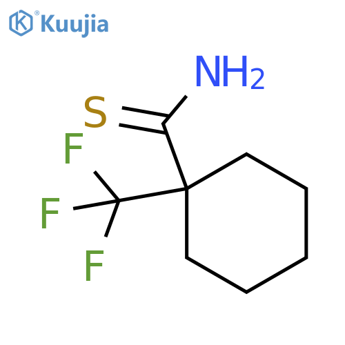 1-(Trifluoromethyl)cyclohexane-1-carbothioamide structure