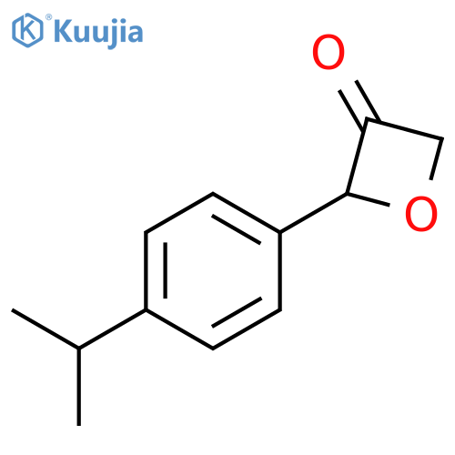 3-Oxetanone, 2-[4-(1-methylethyl)phenyl]- structure