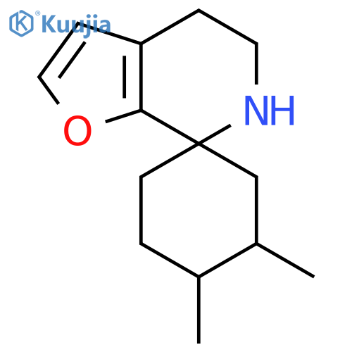 4,5-dimethyl-5',6'-dihydro-4'H-spirocyclohexane-1,7'-furo2,3-cpyridine structure