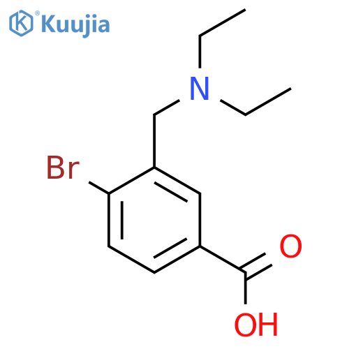 4-Bromo-3-[(diethylamino)methyl]benzoic acid structure