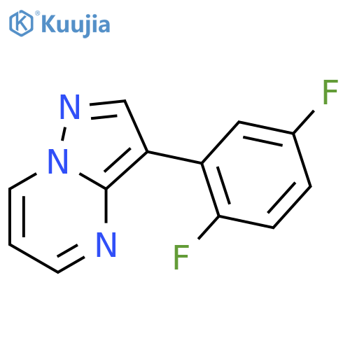 3-(2,5-Difluorophenyl)pyrazolo[1,5-a]pyrimidine structure