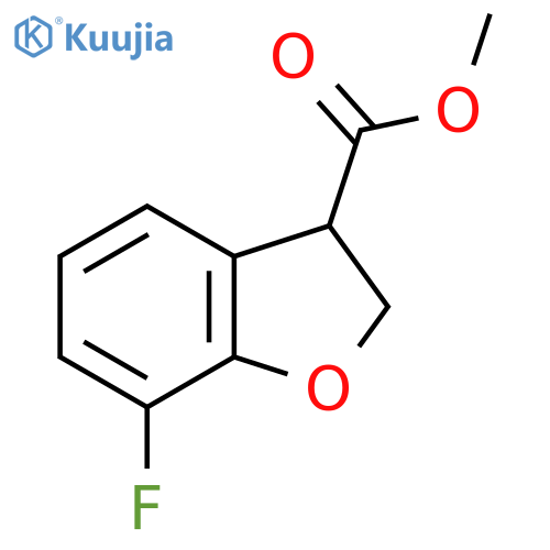 Methyl 7-fluoro-2,3-dihydro-1-benzofuran-3-carboxylate structure