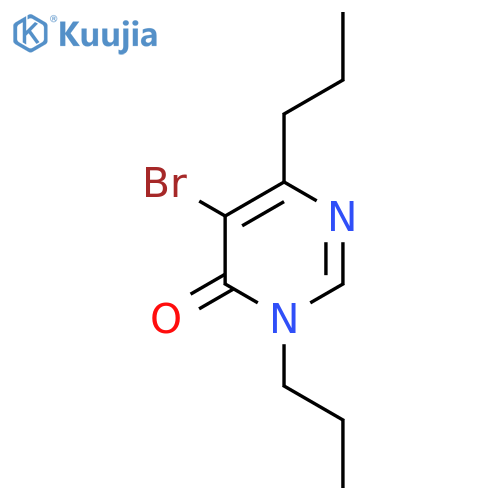 5-bromo-3,6-dipropyl-3,4-dihydropyrimidin-4-one structure