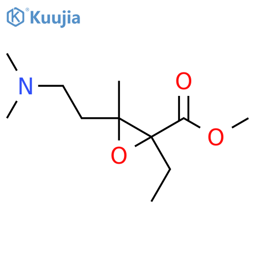 Methyl 3-[2-(dimethylamino)ethyl]-2-ethyl-3-methyloxirane-2-carboxylate structure
