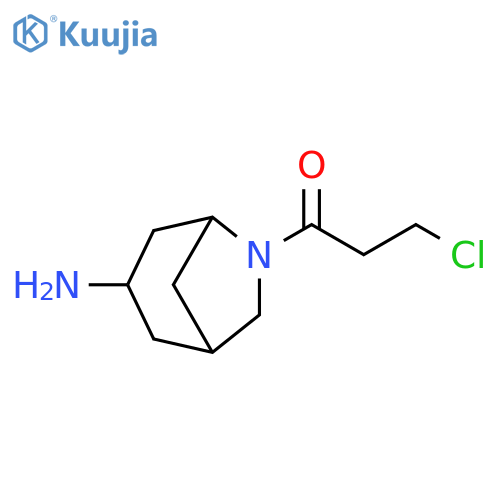 1-Propanone, 1-(3-amino-6-azabicyclo[3.2.1]oct-6-yl)-3-chloro- structure