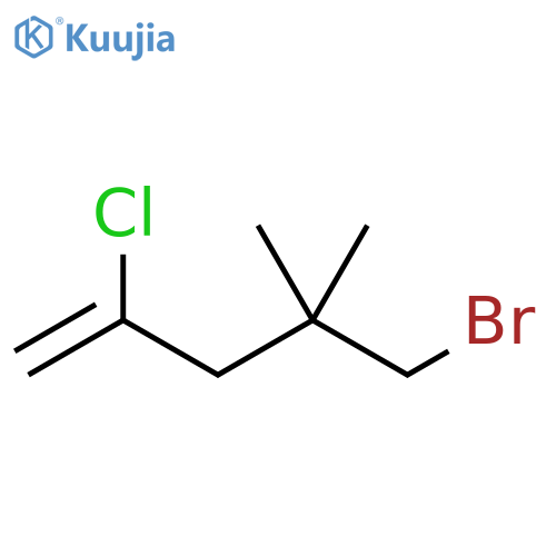 1-Pentene, 4-(bromomethyl)-2-chloro-4-methyl- structure