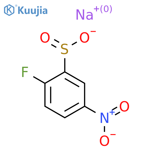 Sodium 2-fluoro-5-nitrobenzene-1-sulfinate structure