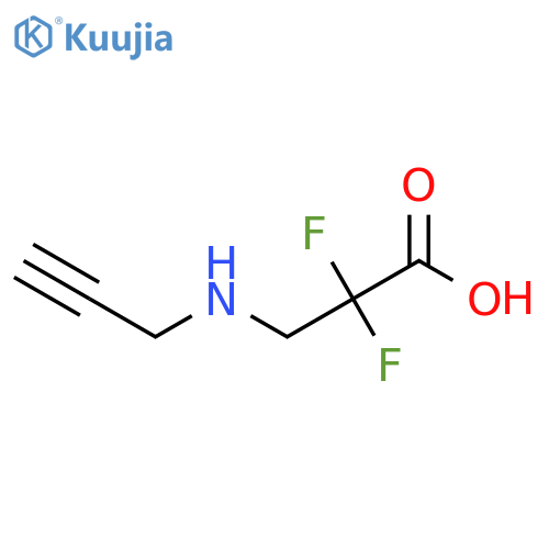 2,2-Difluoro-3-[(prop-2-yn-1-yl)amino]propanoic acid structure