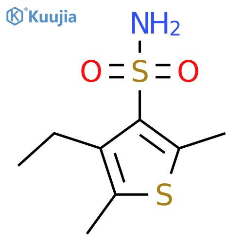 4-Ethyl-2,5-dimethylthiophene-3-sulfonamide structure