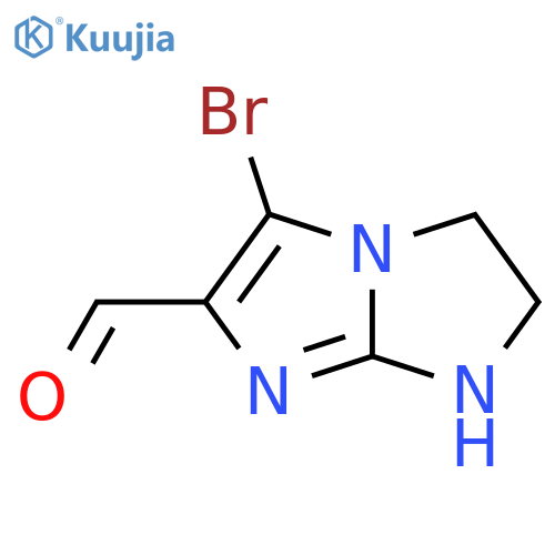 5-bromo-1H,2H,3H-imidazo[1,2-a][1,3]diazole-6-carbaldehyde structure