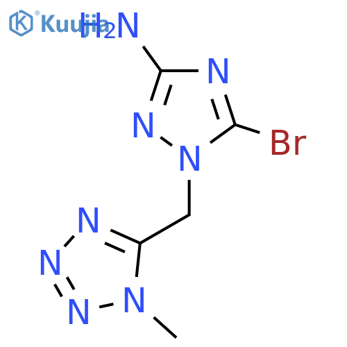 5-bromo-1-(1-methyl-1H-1,2,3,4-tetrazol-5-yl)methyl-1H-1,2,4-triazol-3-amine structure