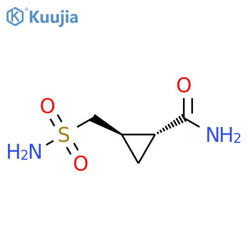 Cyclopropanecarboxamide, 2-[(aminosulfonyl)methyl]-, (1R,2R)-rel- structure