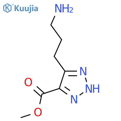methyl 5-(3-aminopropyl)-1H-1,2,3-triazole-4-carboxylate structure