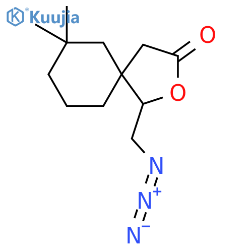 1-(Azidomethyl)-7,7-dimethyl-2-oxaspiro[4.5]decan-3-one structure