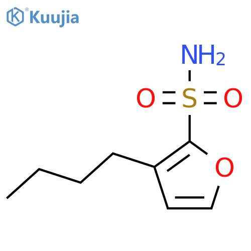 3-Butylfuran-2-sulfonamide structure