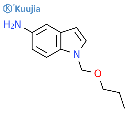 1-(propoxymethyl)-1H-indol-5-amine structure