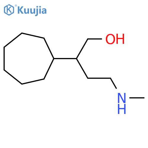 2-Cycloheptyl-4-(methylamino)butan-1-ol structure