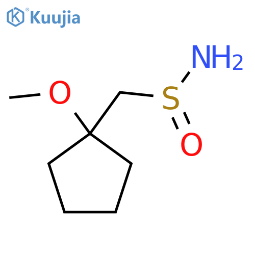 (1-Methoxycyclopentyl)methanesulfinamide structure