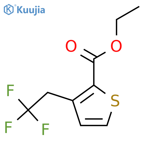 Ethyl 3-(2,2,2-trifluoroethyl)thiophene-2-carboxylate structure