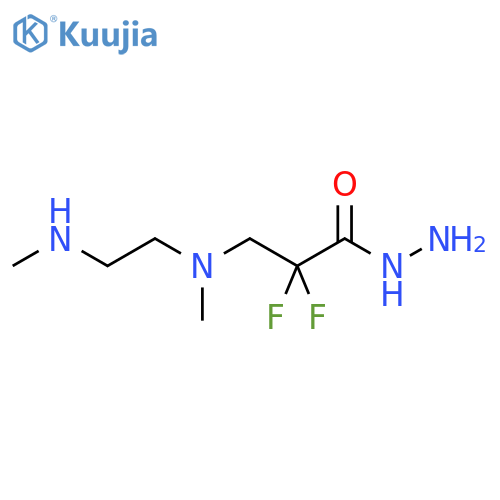 2,2-Difluoro-3-{methyl[2-(methylamino)ethyl]amino}propanehydrazide structure