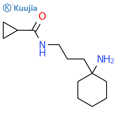 N-[3-(1-aminocyclohexyl)propyl]cyclopropanecarboxamide structure