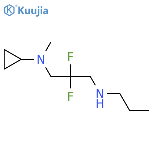 N-cyclopropyl-2,2-difluoro-N-methyl-N'-propylpropane-1,3-diamine structure