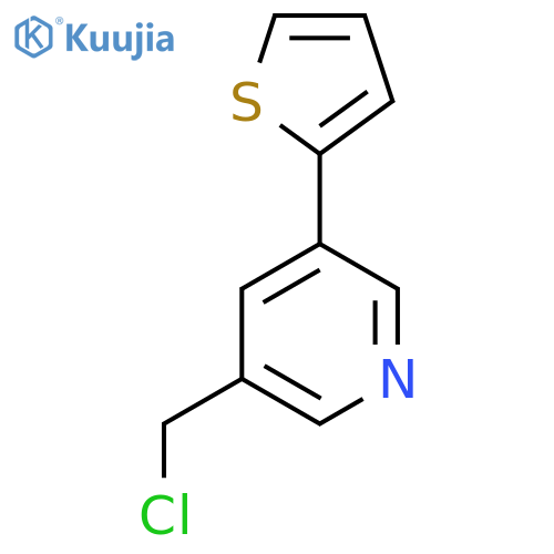 3-(Chloromethyl)-5-(thiophen-2-yl)pyridine structure