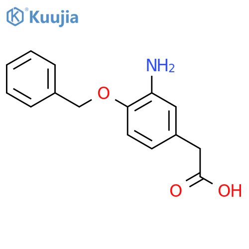 2-[3-Amino-4-(benzyloxy)phenyl]acetic acid structure