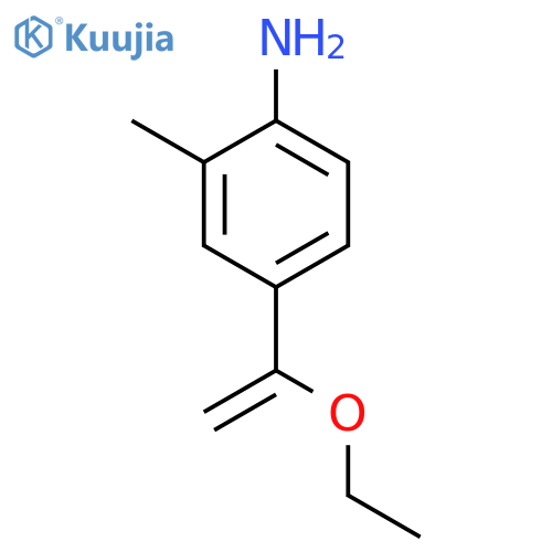 4-(1-Ethoxyethenyl)-2-methylaniline structure