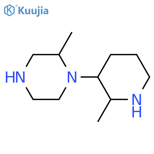2-Methyl-1-(2-methylpiperidin-3-yl)piperazine structure