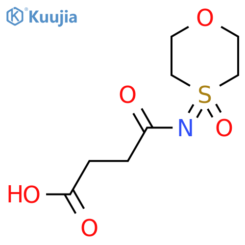 3-(4-oxo-1,4lambda6-oxathian-4-ylidene)carbamoylpropanoic acid structure