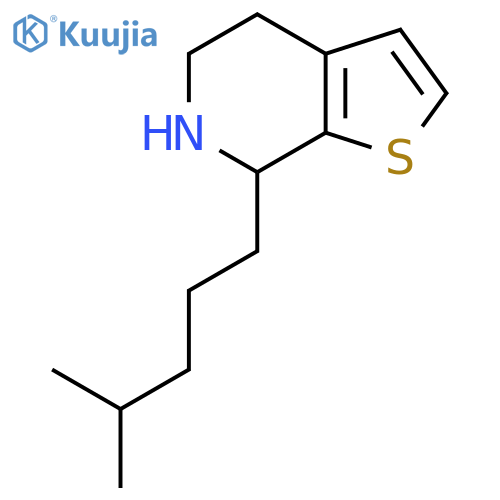7-(4-methylpentyl)-4H,5H,6H,7H-thieno2,3-cpyridine structure