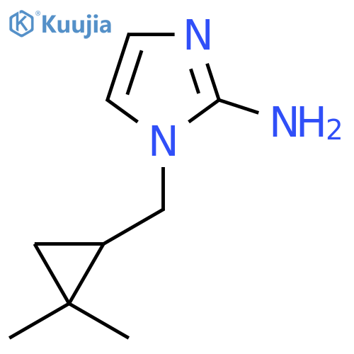 1-(2,2-dimethylcyclopropyl)methyl-1H-imidazol-2-amine structure