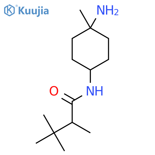 Butanamide, N-(4-amino-4-methylcyclohexyl)-2,3,3-trimethyl- structure