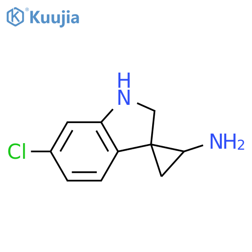 6'-chloro-1',2'-dihydrospirocyclopropane-1,3'-indole-3-amine structure