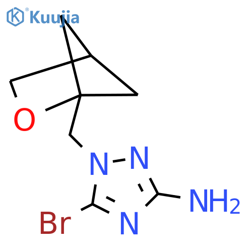 5-bromo-1-({2-oxabicyclo2.1.1hexan-1-yl}methyl)-1H-1,2,4-triazol-3-amine structure
