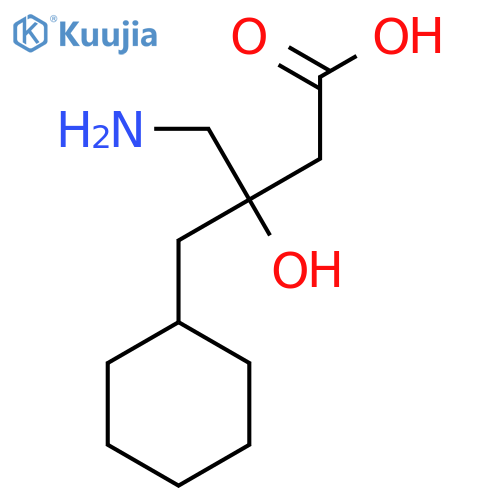 4-Amino-3-(cyclohexylmethyl)-3-hydroxybutanoic acid structure