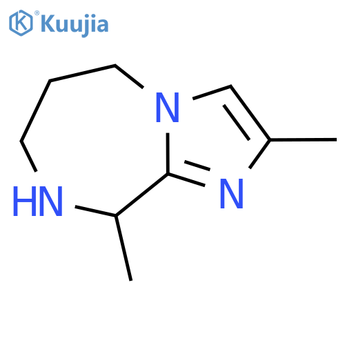 2,9-dimethyl-5H,6H,7H,8H,9H-imidazo[1,2-a][1,4]diazepine structure