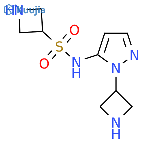N-1-(azetidin-3-yl)-1H-pyrazol-5-ylazetidine-3-sulfonamide structure