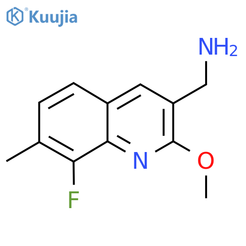 (8-Fluoro-2-methoxy-7-methylquinolin-3-yl)methanamine structure