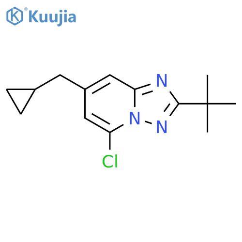 2-tert-butyl-5-chloro-7-(cyclopropylmethyl)-1,2,4triazolo1,5-apyridine structure