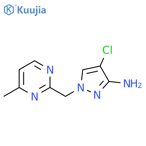 4-chloro-1-(4-methylpyrimidin-2-yl)methyl-1H-pyrazol-3-amine structure