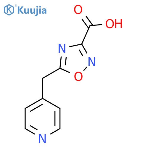 5-(pyridin-4-yl)methyl-1,2,4-oxadiazole-3-carboxylic acid structure