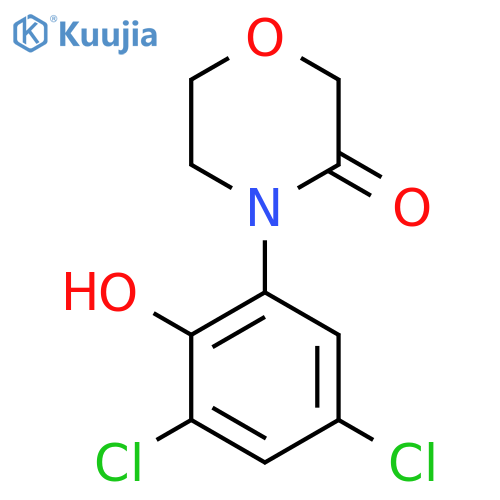 4-(3,5-dichloro-2-hydroxyphenyl)morpholin-3-one structure