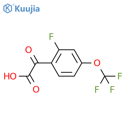 2-2-fluoro-4-(trifluoromethoxy)phenyl-2-oxoacetic acid structure