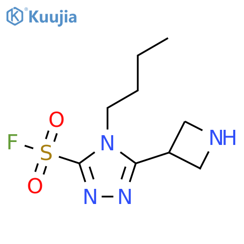 5-(Azetidin-3-yl)-4-butyl-1,2,4-triazole-3-sulfonyl fluoride structure